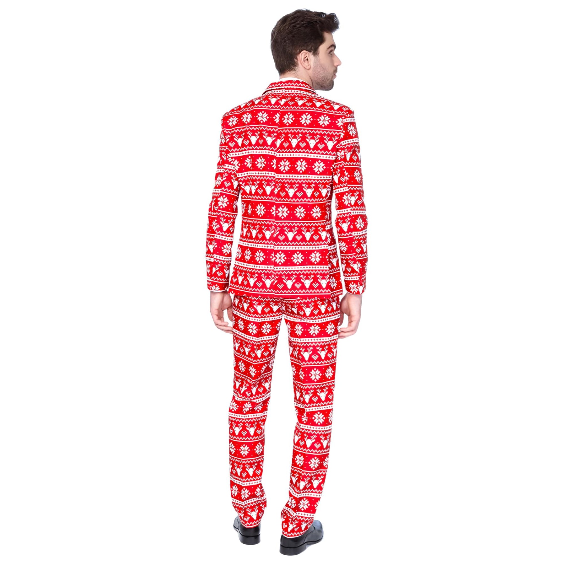 Red Nordic Christmas Men's Suitmeister