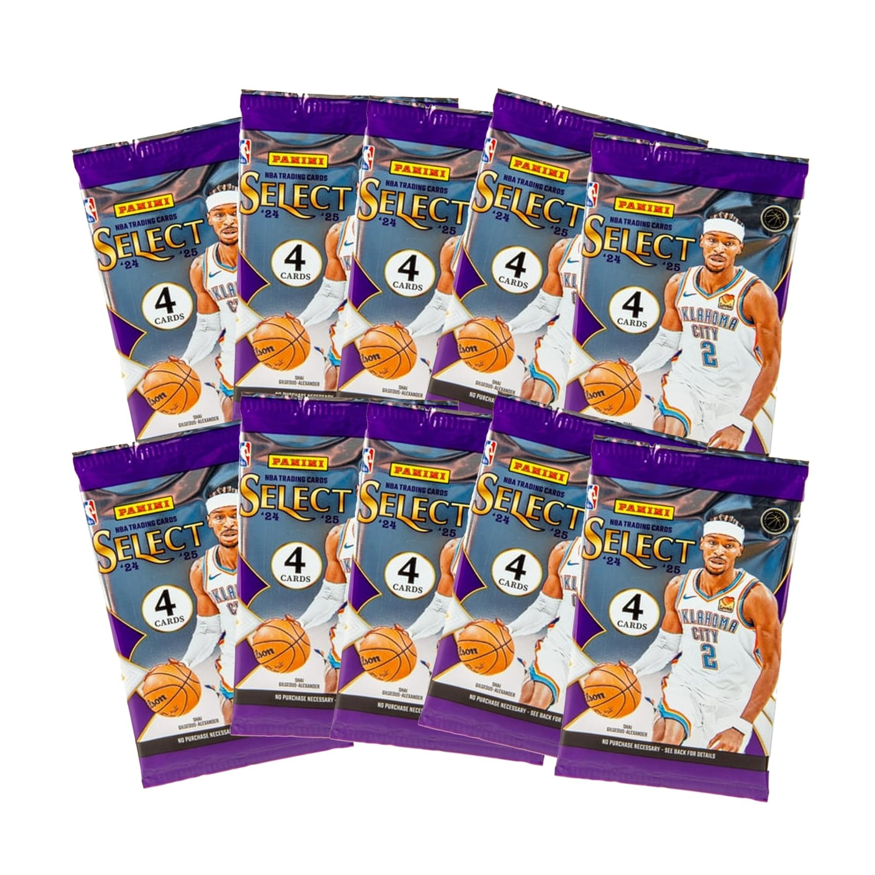 NBA 2024/25 Panini Select Basketball Mega Box | 10 Packs