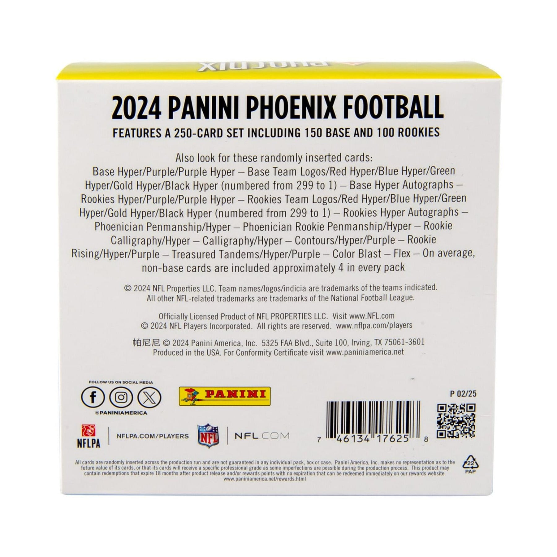 NFL 2024 Panini Phoenix Football Mega Box | 6 Packs