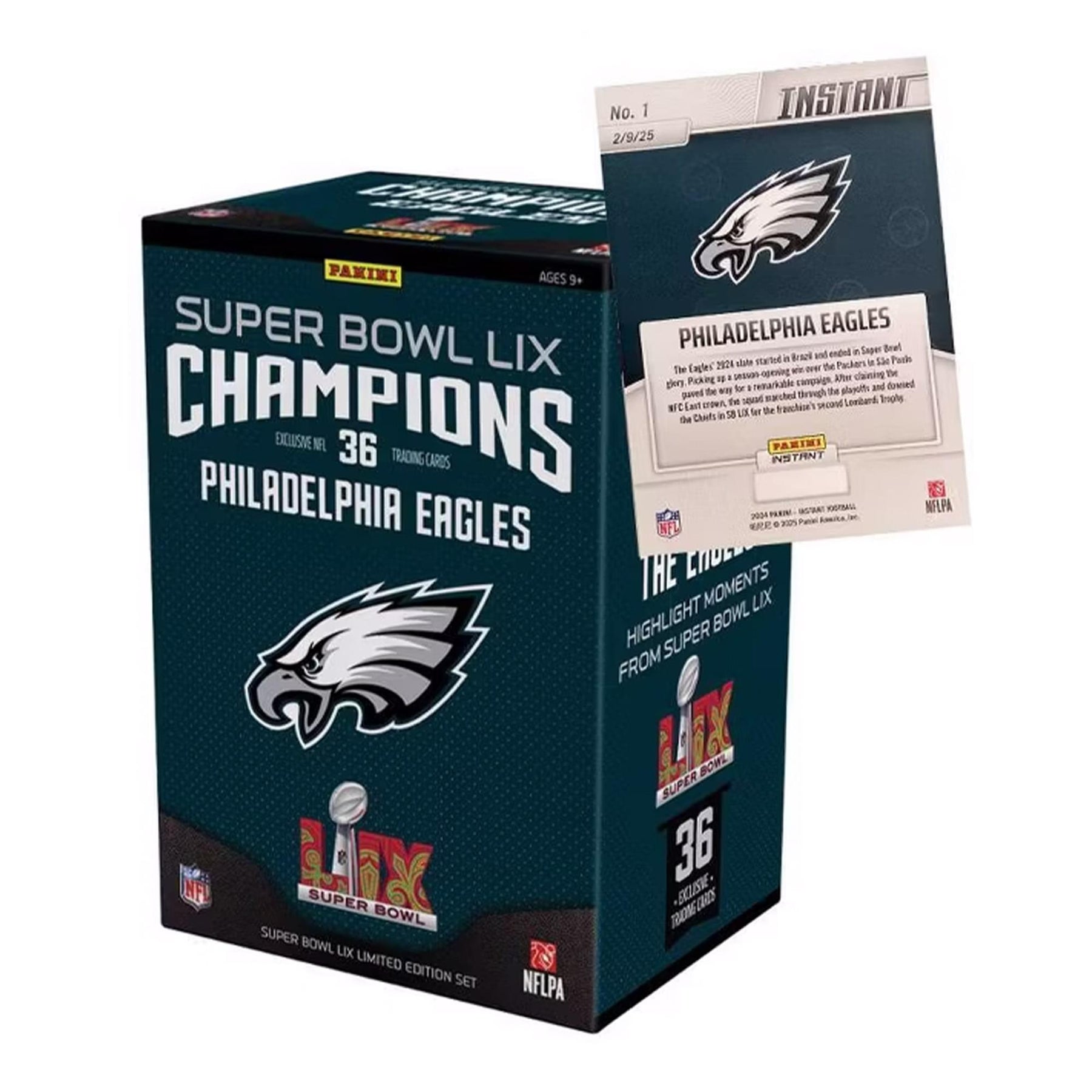 Philadelphia Eagles Super Bowl 59 Champions Panini NFL Set