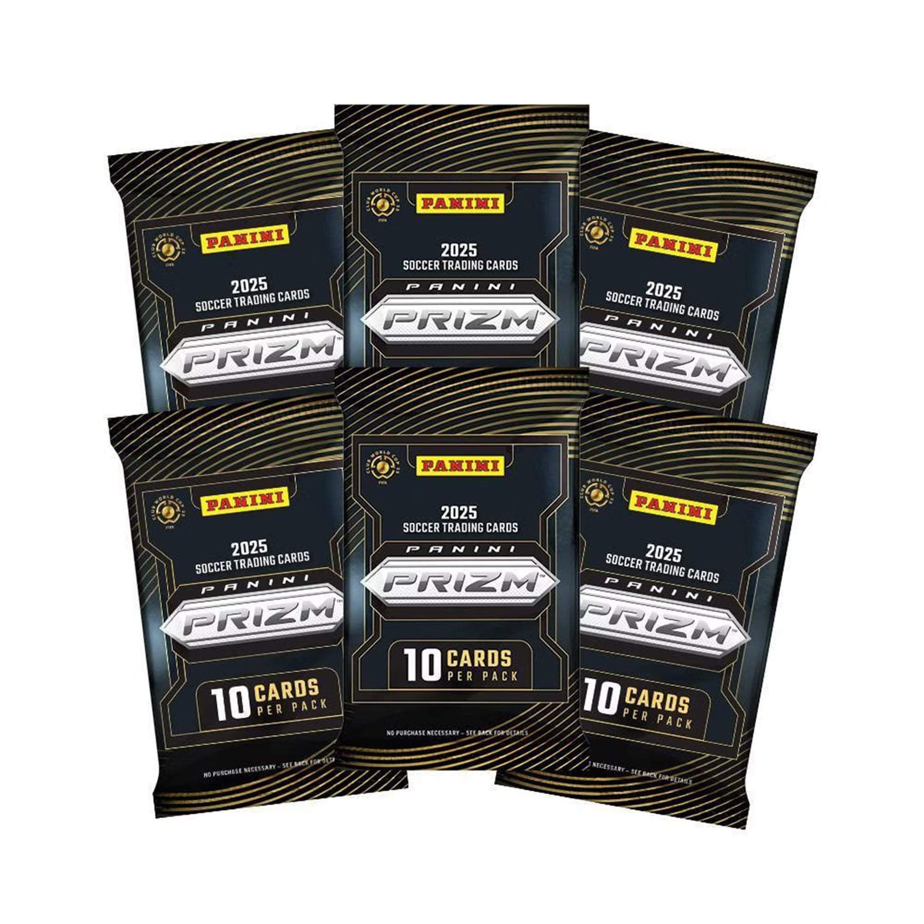 Panini Prizm 2025 FIFA World Cup Men's Soccer Mega Box | 6 Packs, 10 Cards Per Pack