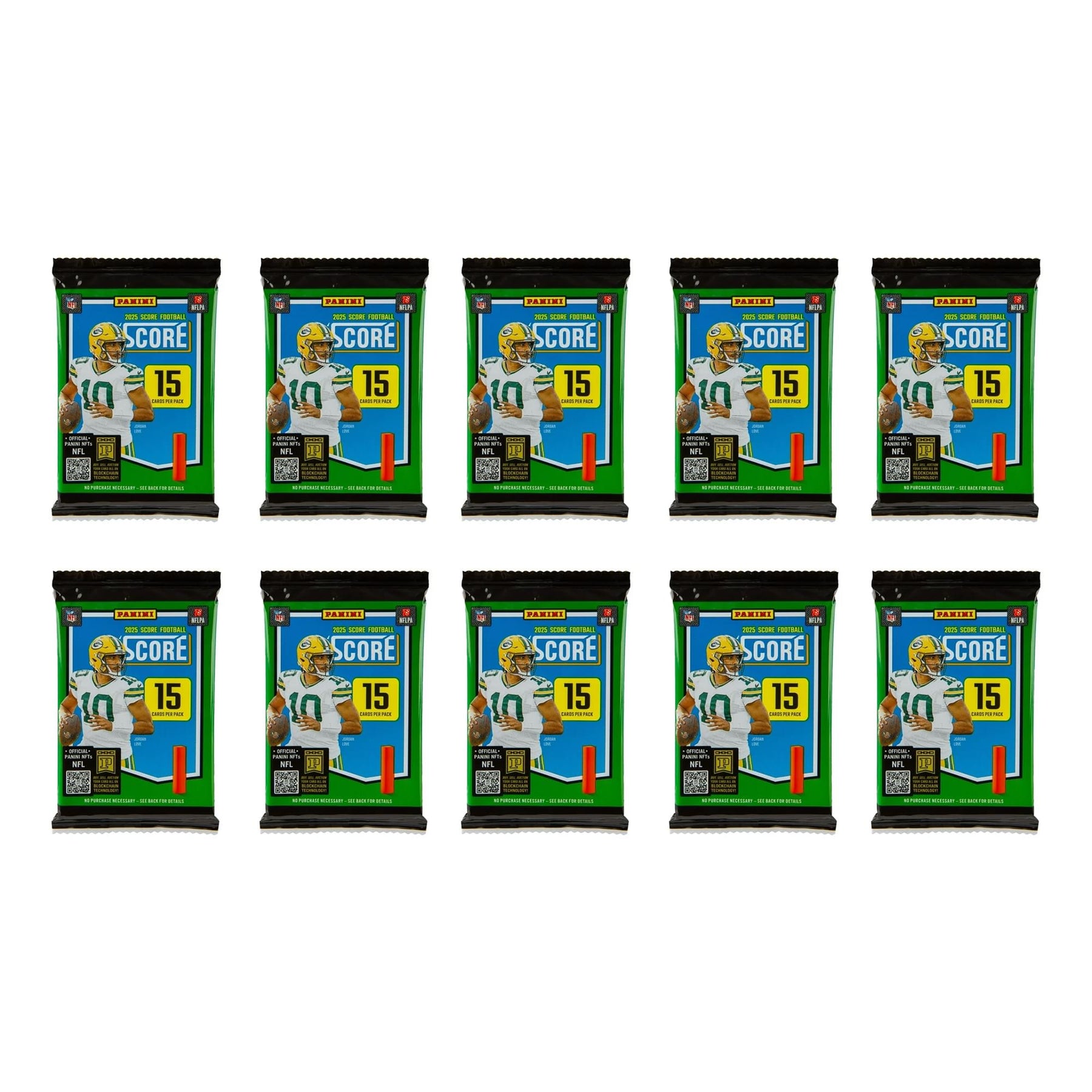 NFL 2025 Panini Score Football Mega Box | 10 Packs