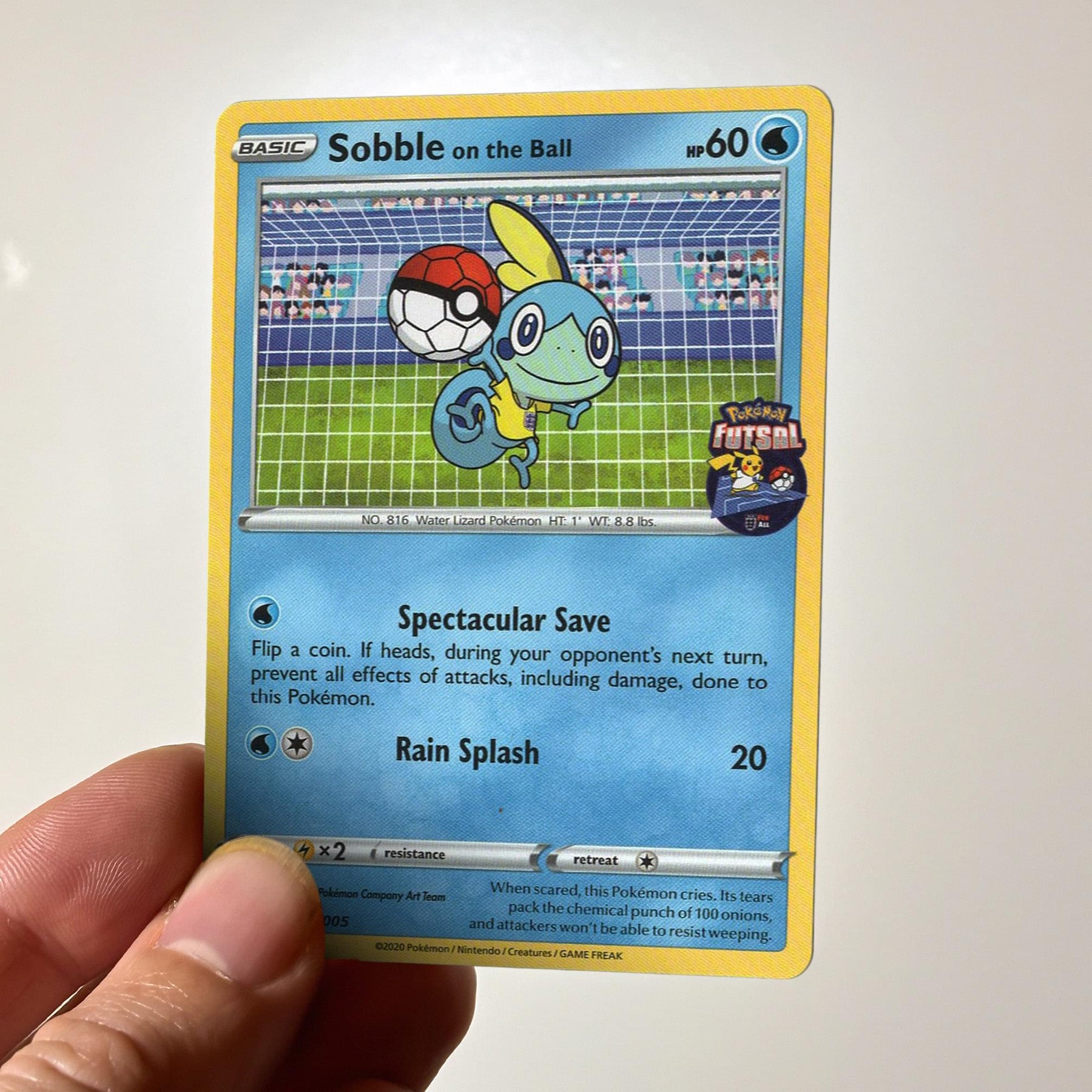 Pokemon Futsal 2020 Promo Trading Card | Sobble on the Ball