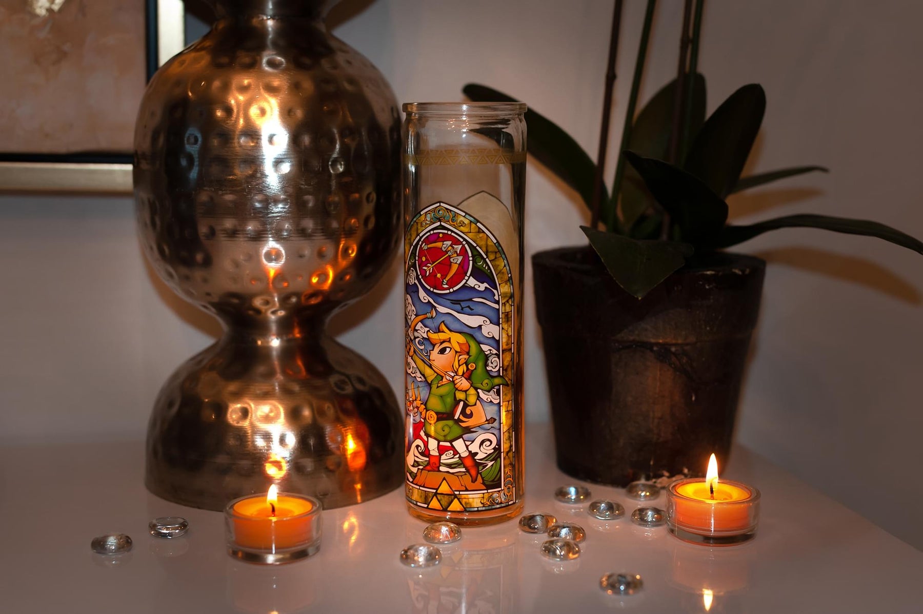 The Legend of Zelda Glass Candle Holder | Exclusive Legend Of Zelda Collectible