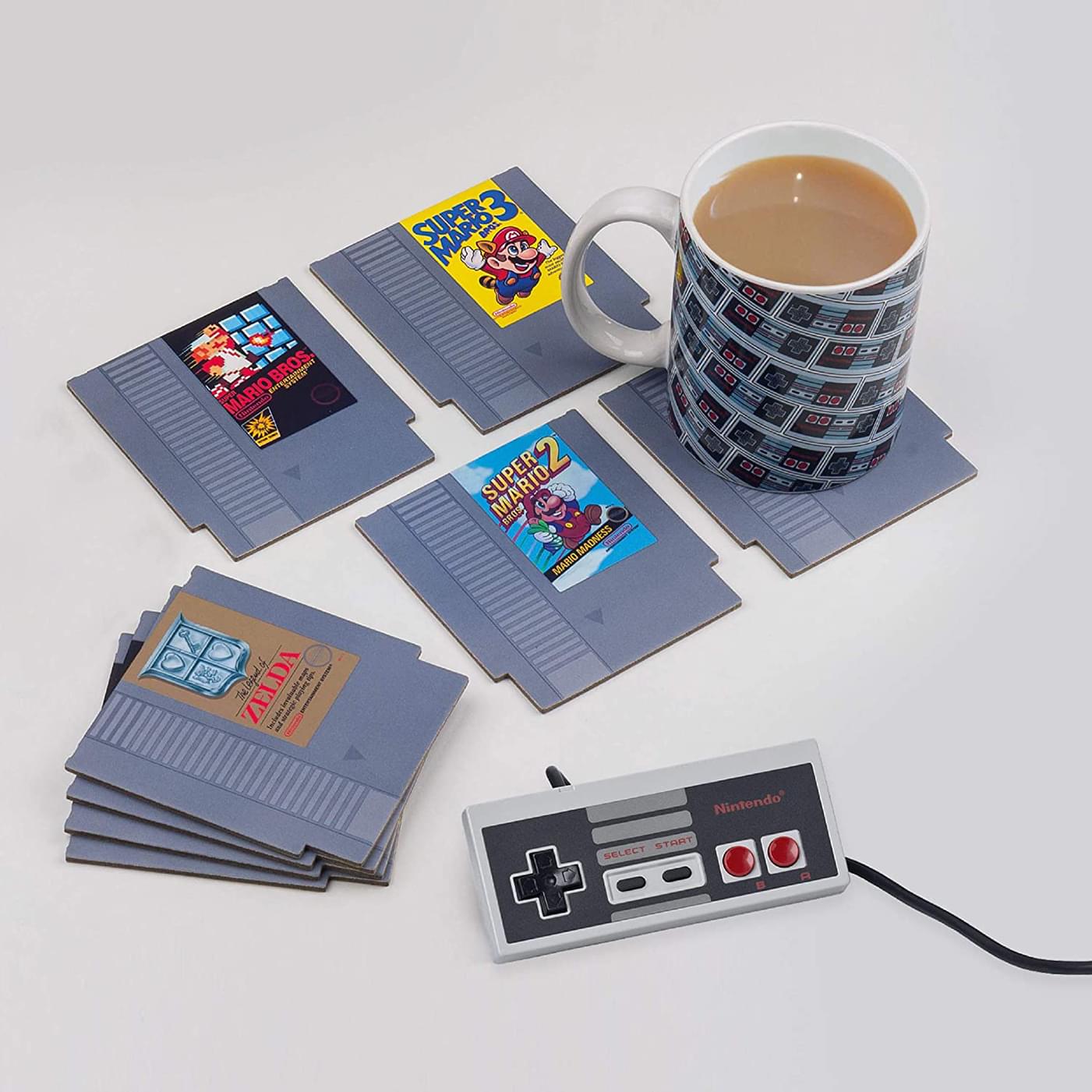 Nintendo NES Cartridge Drink Coasters | Set of 8