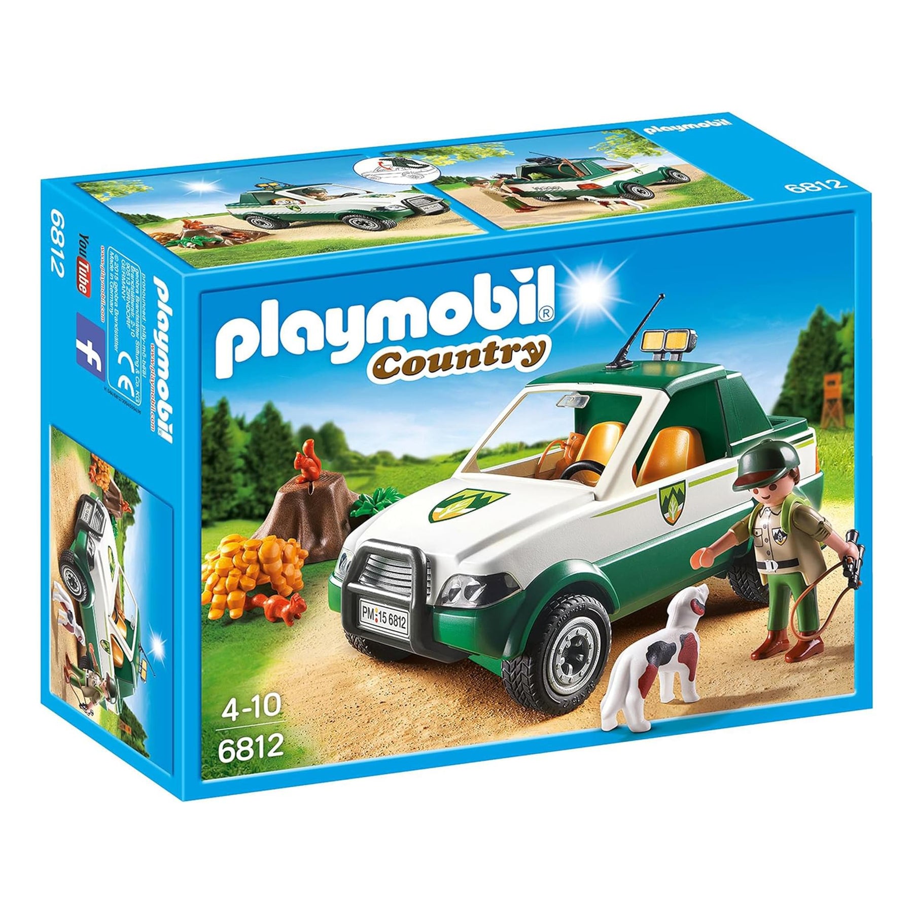 Playmobil 6812 Country Forest Ranger Pick Up Truck Building Set