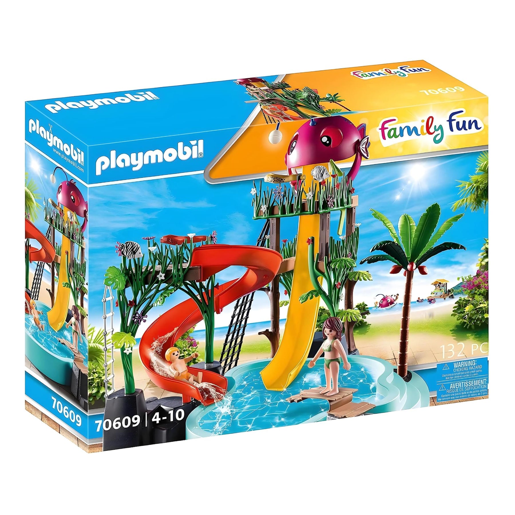 Playmobil 70609 Water Park with Slides Building Set