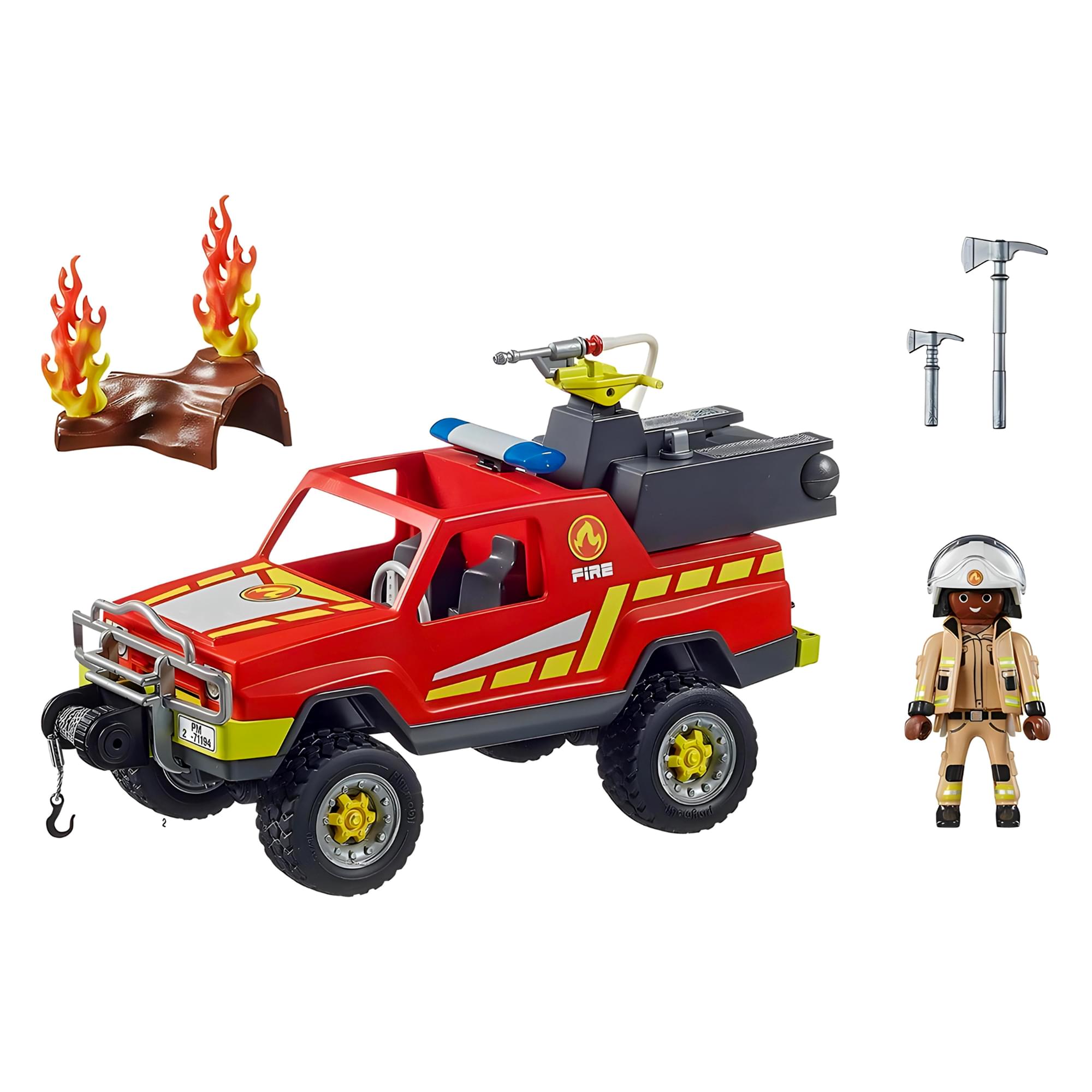 Playmobil 71194 Fire Rescue Truck Building Set | Free Shipping