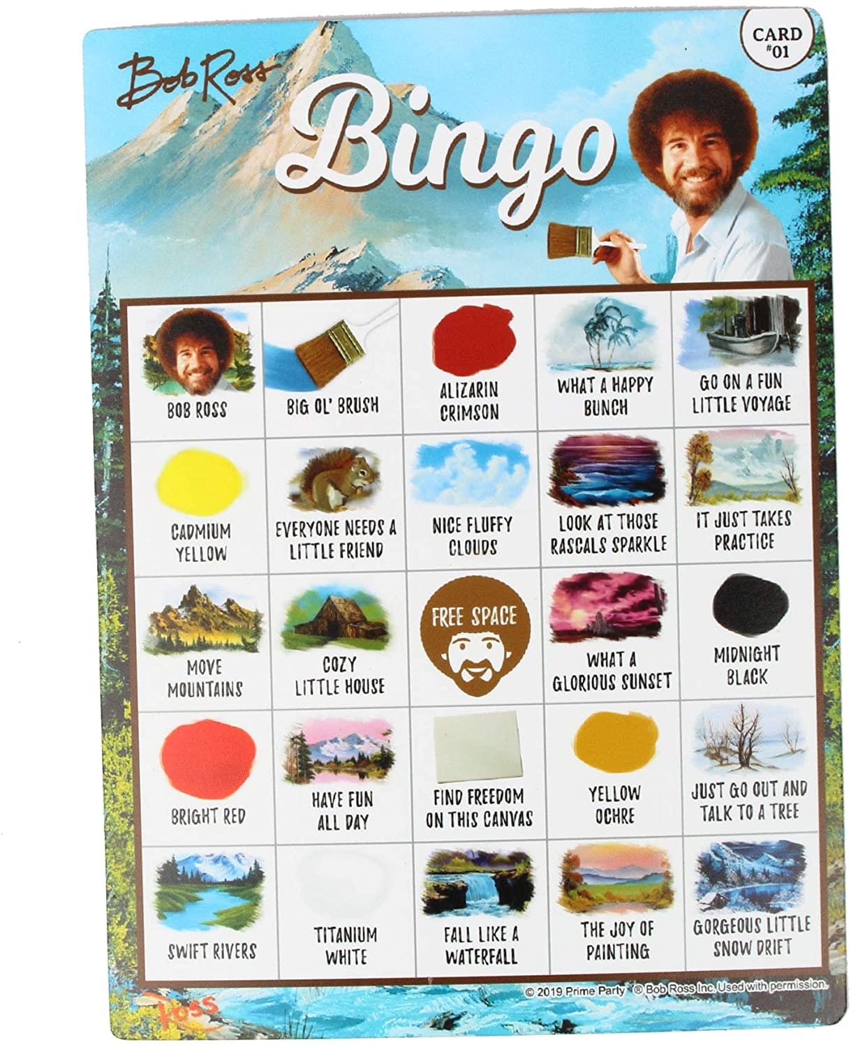 Bob Ross Bingo Party Game | Up to 16 Players