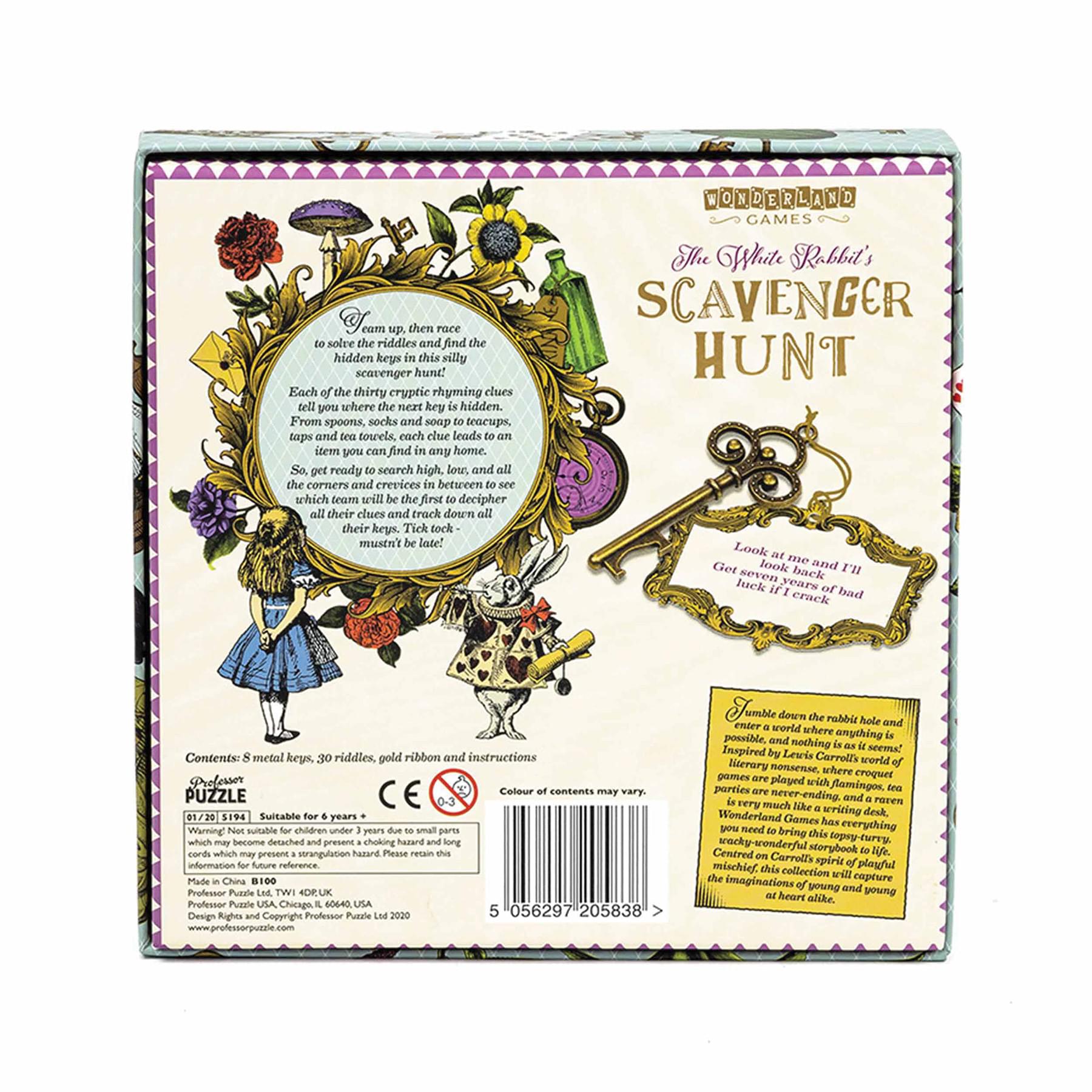 Alice In Wonderland White Rabbits Scavenger Hunt