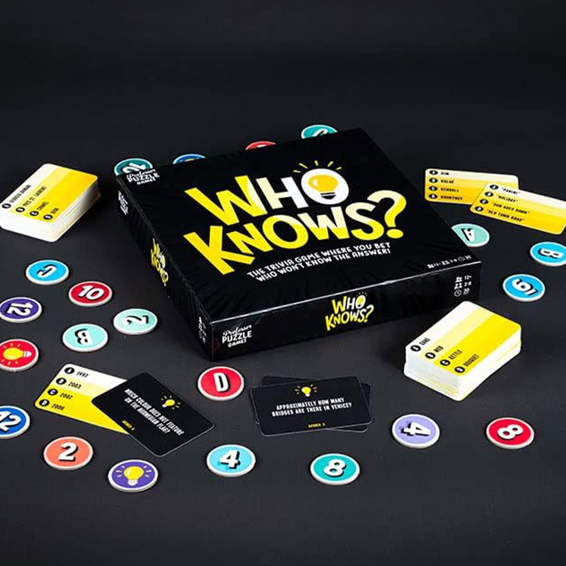 Who Knows? Trivia Game | 2-8 Players