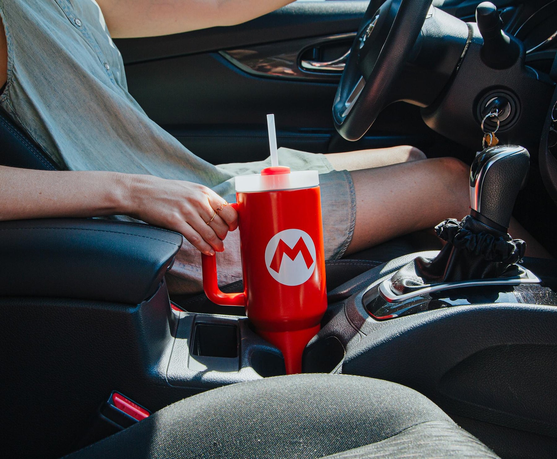 Super Mario Bros. Mario Icon Metal Travel Tumbler | Holds 40 Ounces