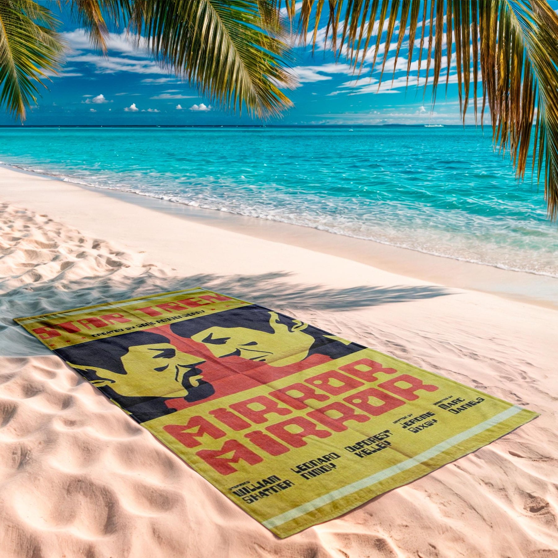Star Trek Spock Mirror Mirror 60"x30" Beach Towel