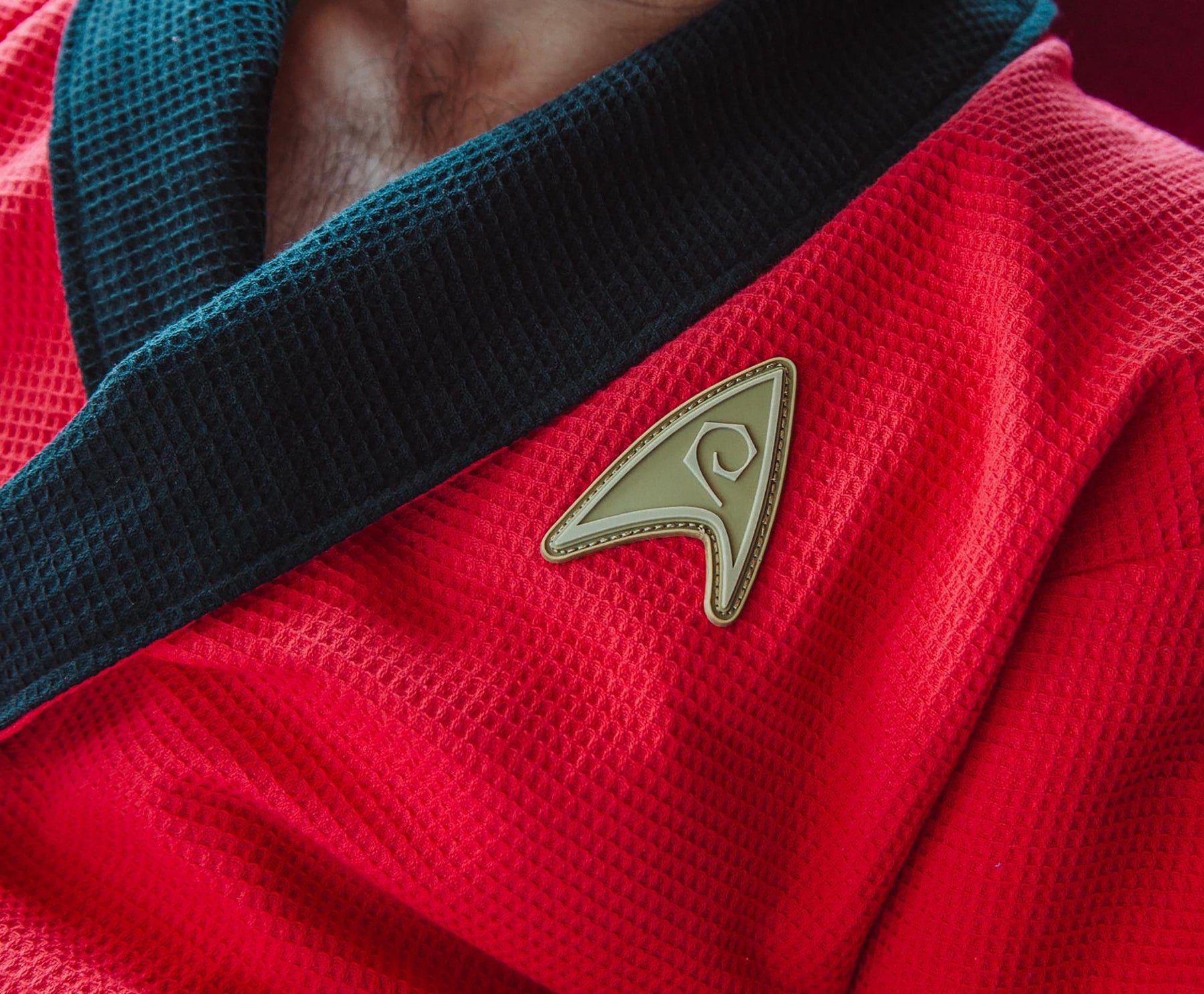 Star Trek: The Original Series Waffle-Weave Cotton Adult Robe | Red Operations
