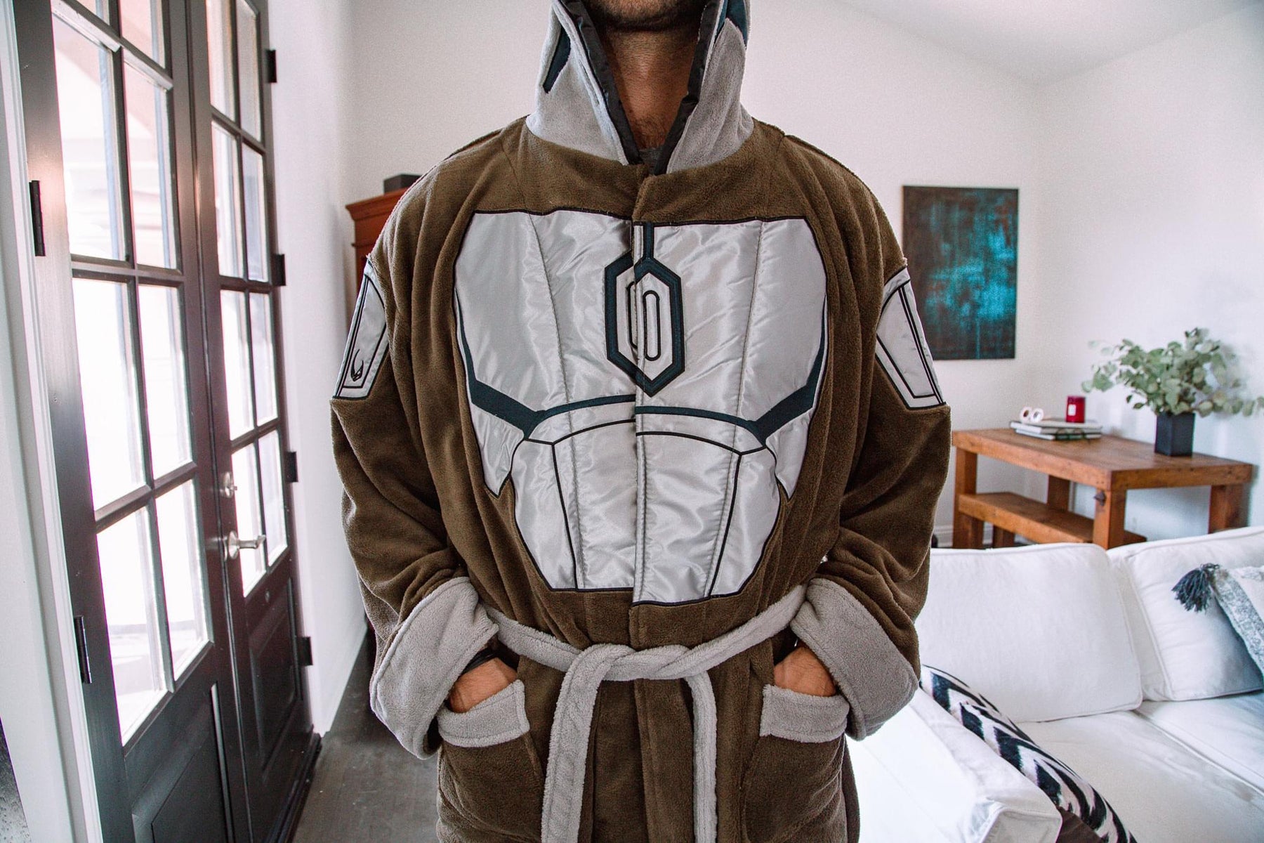 Star Wars: The Mandalorian Bounty Hunter Bathrobe for Adults