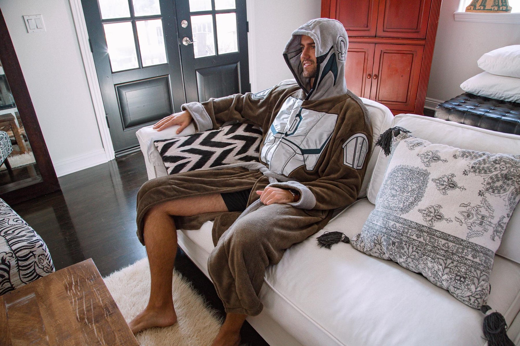 Star Wars: The Mandalorian Bounty Hunter Bathrobe for Adults
