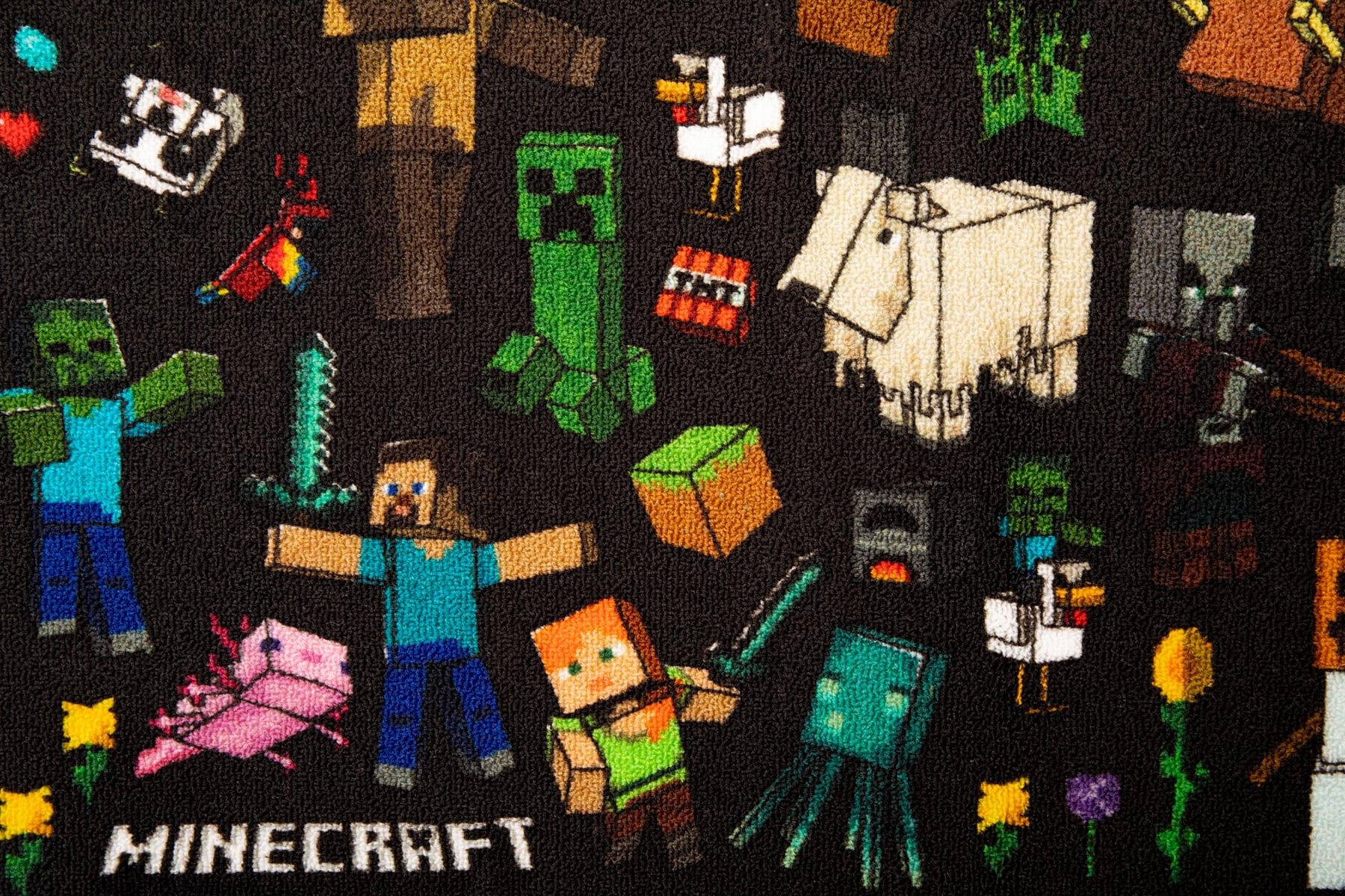 Minecraft Mob Printed Area Rug | 60 x 39 Inches