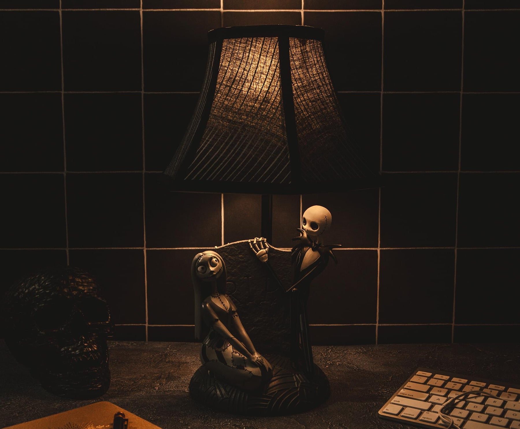Tim Burton's The Nightmare Before Christmas Jack And Sally 15 Inch Table Lamp