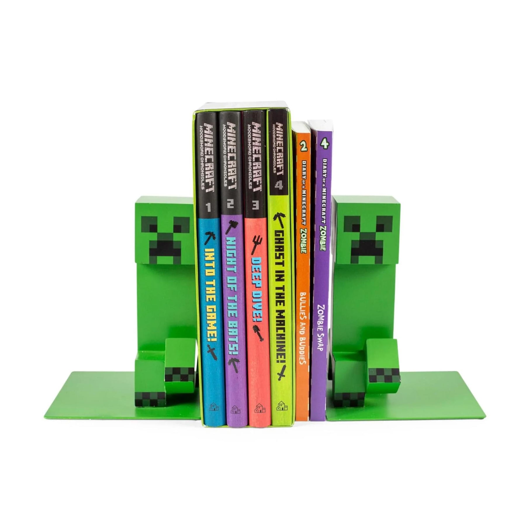 Minecraft 2-Piece Reader Bundle | Bee Reading Light & Creeper Bookends