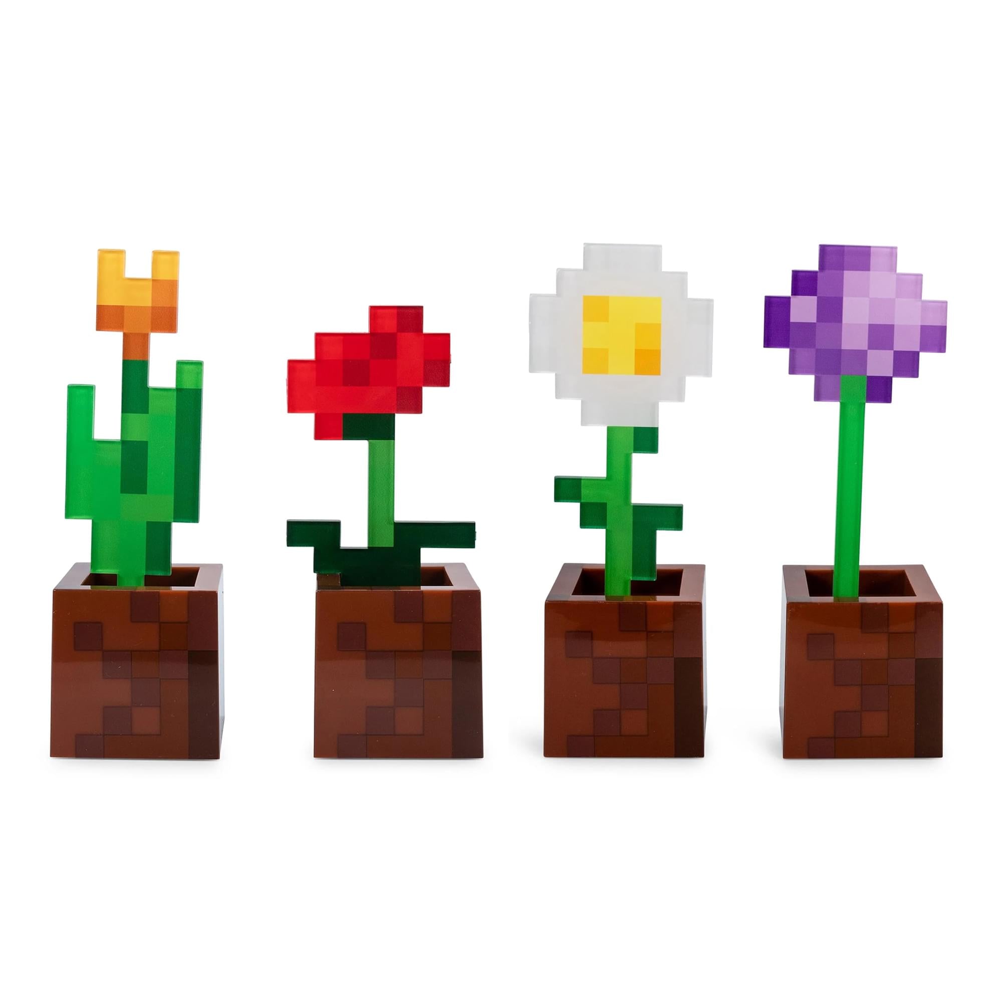 plant pots minecraft Minecraft 2-Piece Flower Pot Mood Light Bundle
