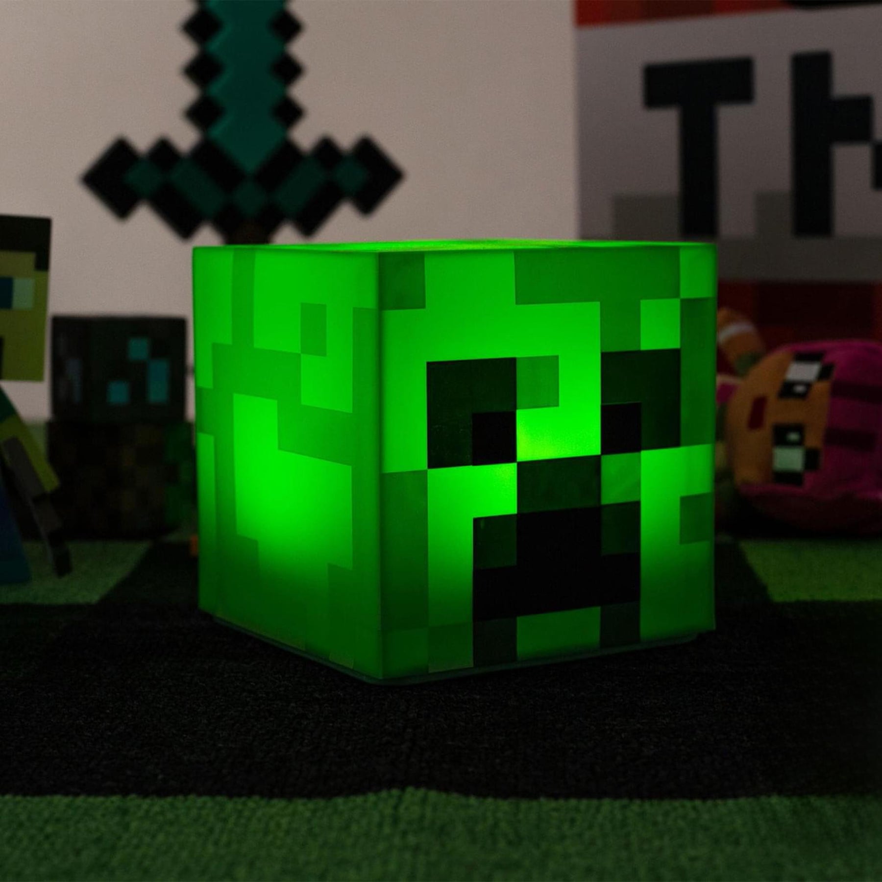 Minecraft 3-Piece Mood Light Bundle | TNT | Creeper | Lava
