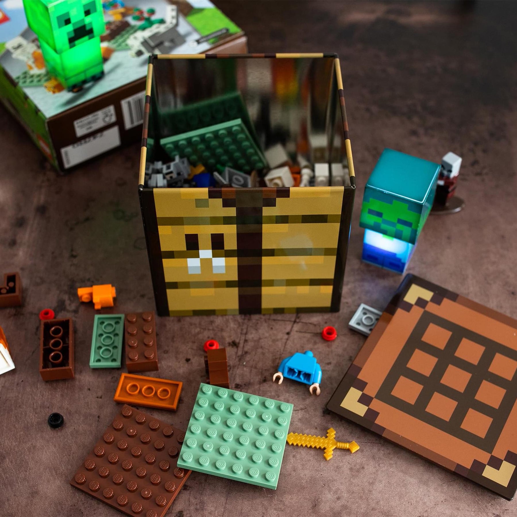Minecraft 5-Piece 4 Inch Tin Storage Box Bundle