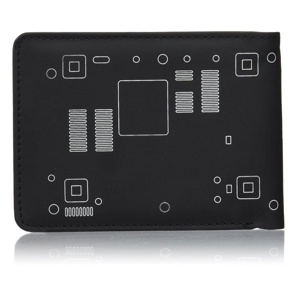 PlayStation PS1 Console Men's Bi-Fold Wallet Black
