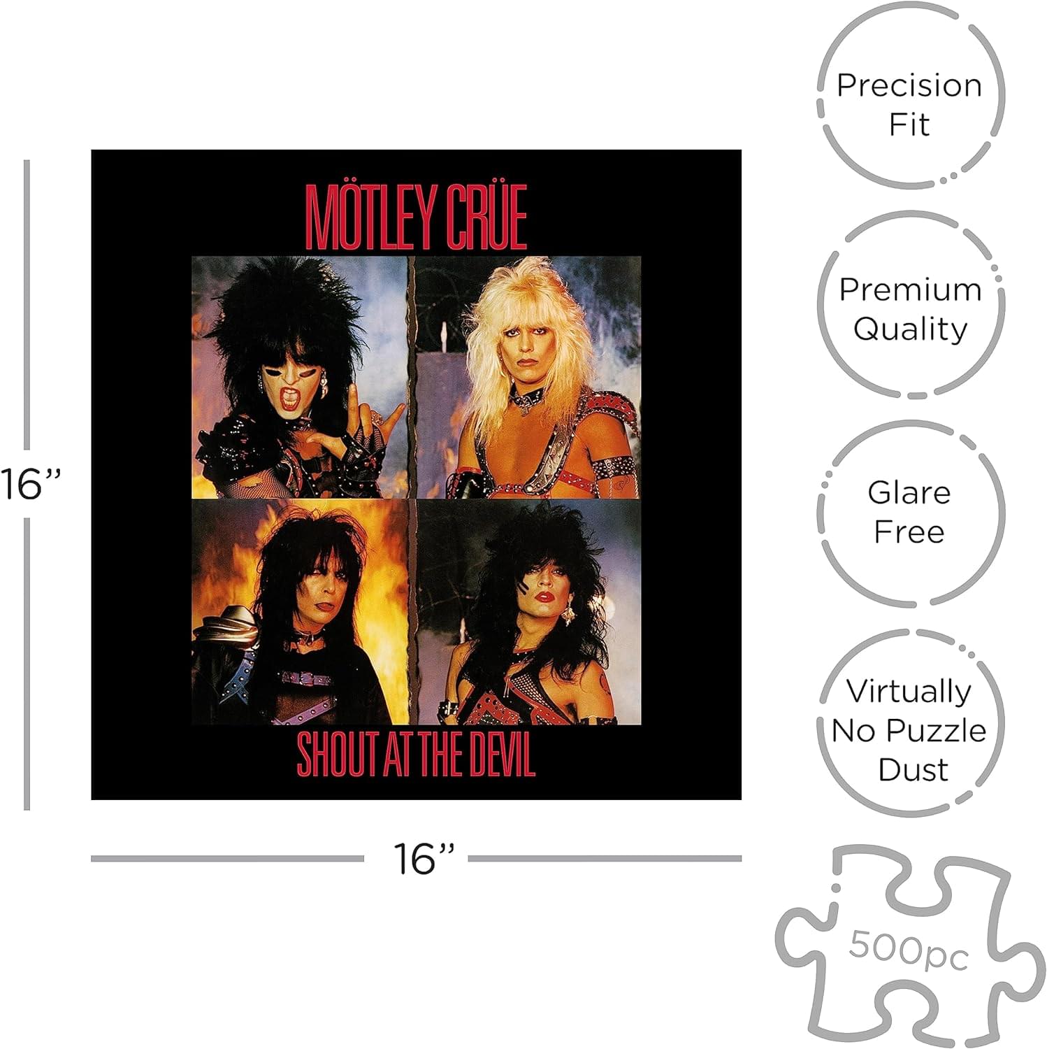 Motley Crue Shout At The Devil 500 Piece Jigsaw Puzzle