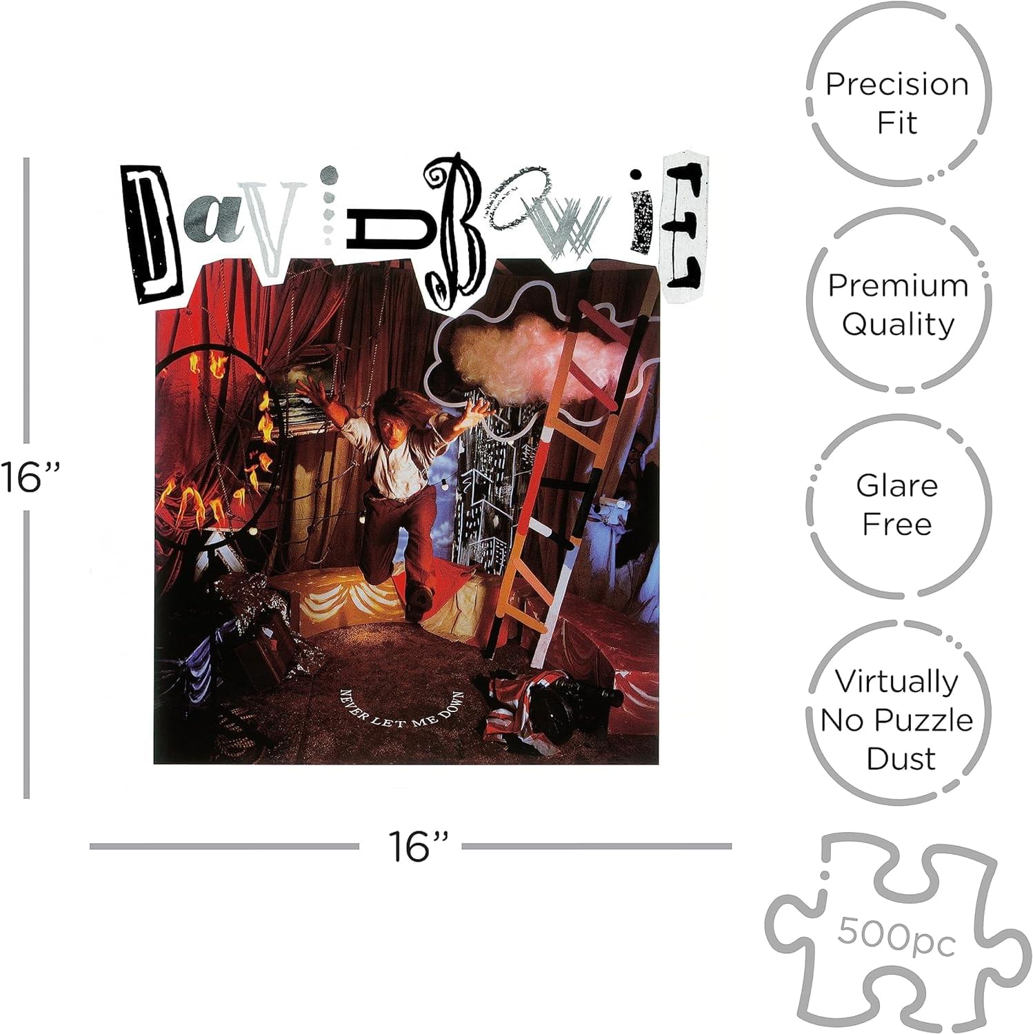 David Bowie Never Let Me Down 500 Piece Jigsaw Puzzle