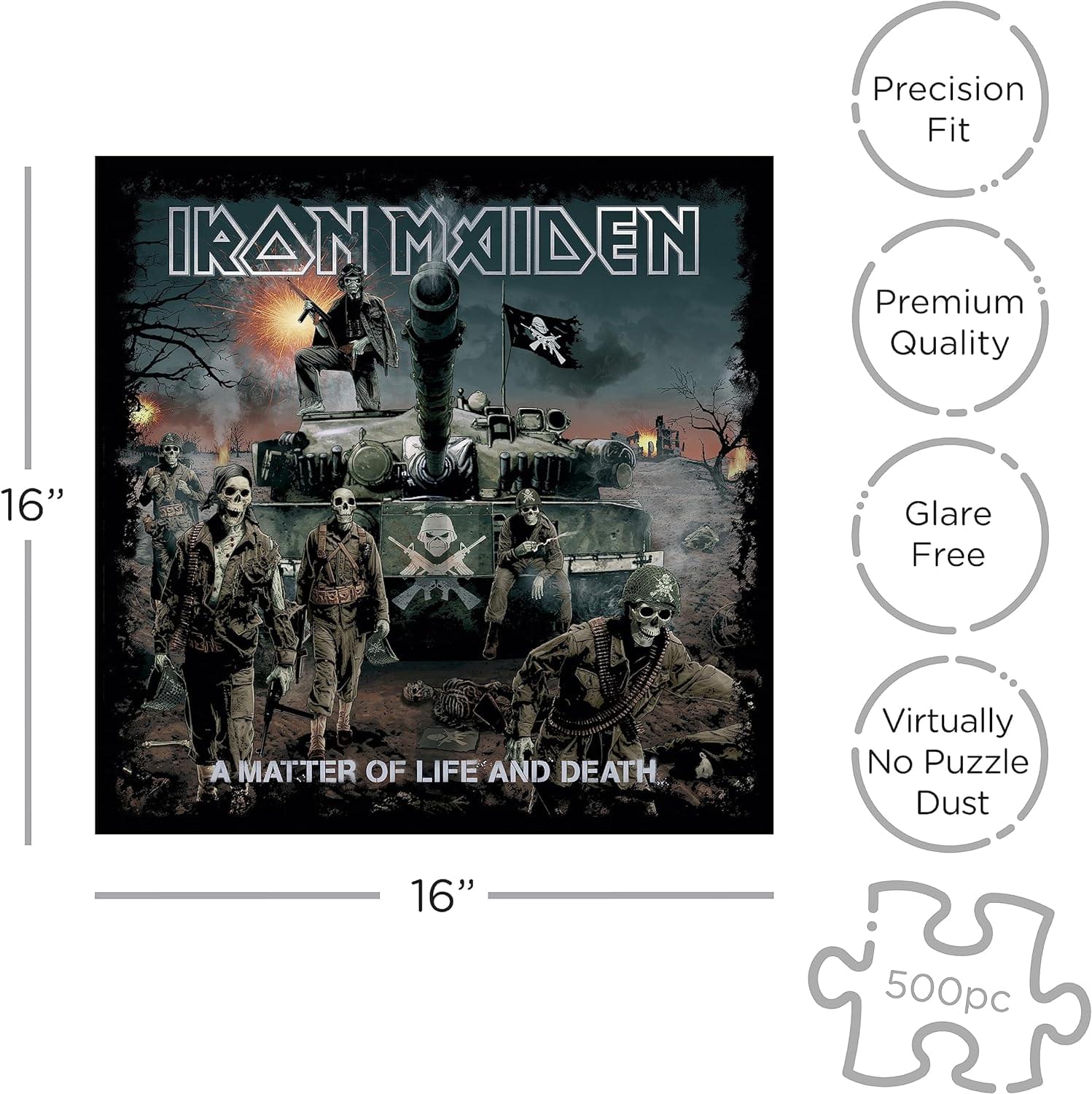Iron Maiden A Matter Of Life And Death 500 Piece Jigsaw Puzzle