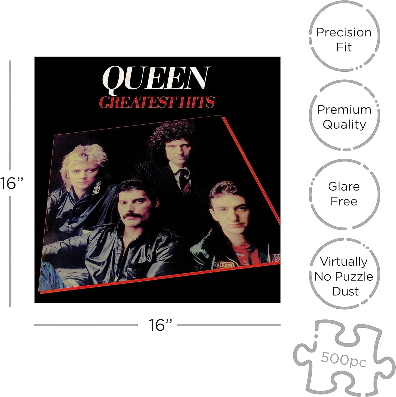 Queen Greatest Hits 500 Piece Jigsaw Puzzle