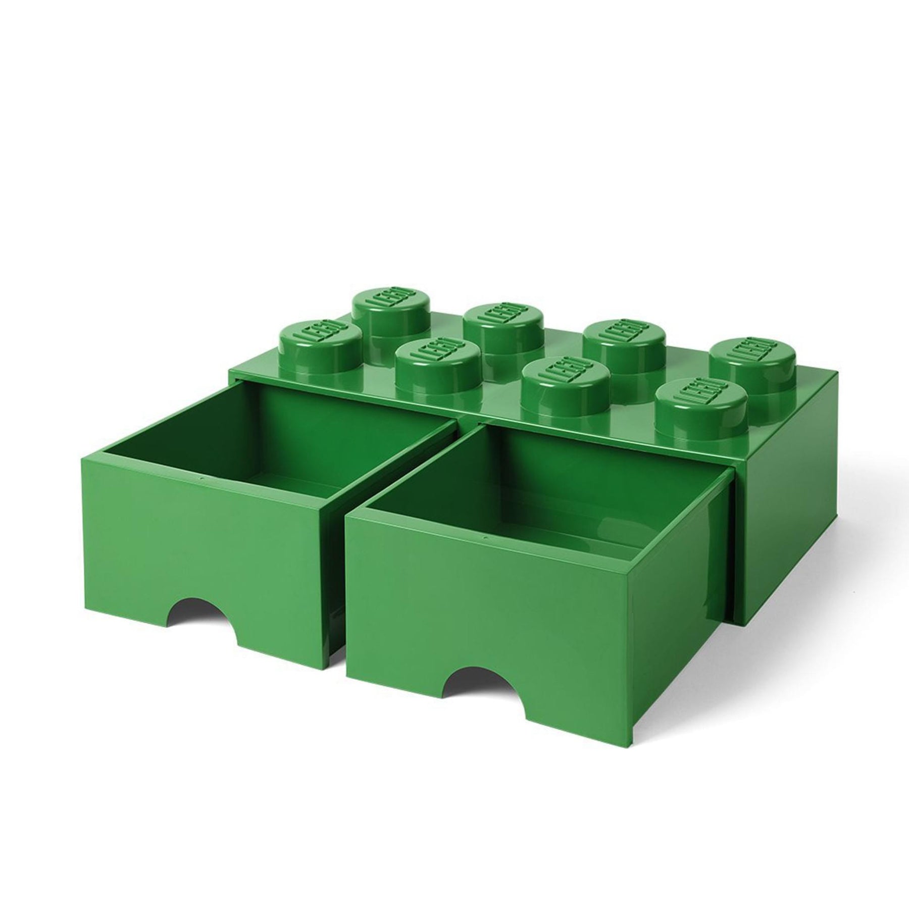 Lego Storage Brick 2 Drawer Dark Green
