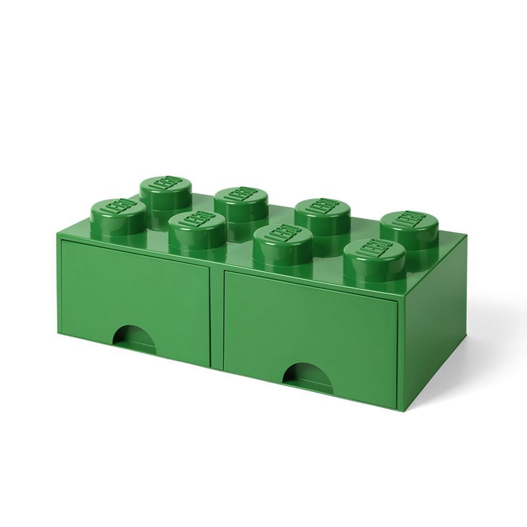 Lego Storage Brick 2 Drawer Dark Green
