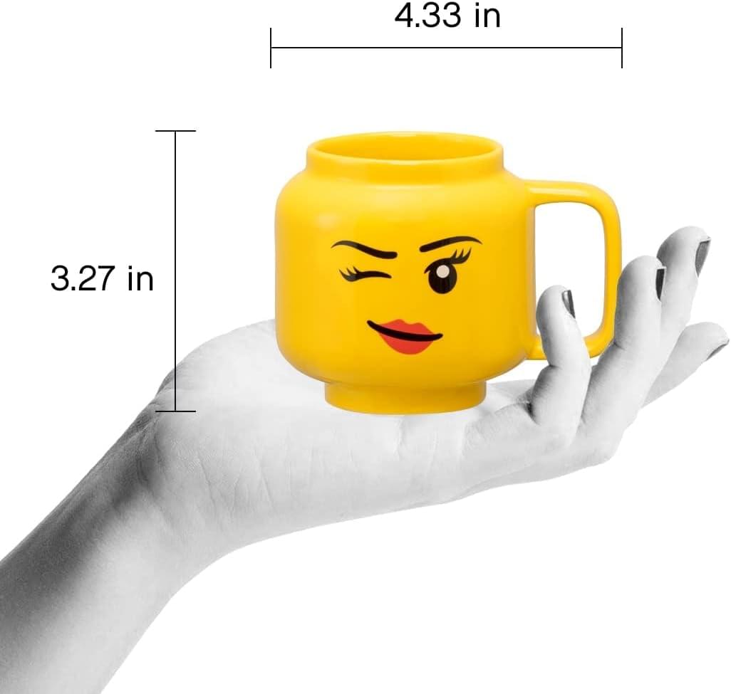 LEGO Winking Girl 9 Ounce Ceramic Mug