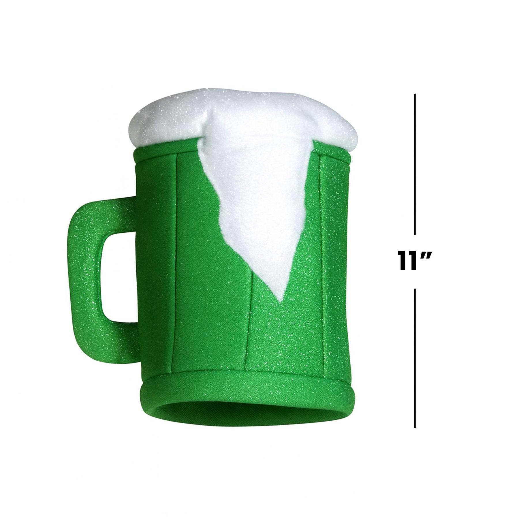 Green Beer Mug Adult Costume Hat