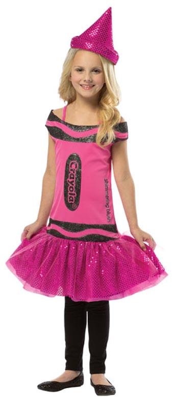 Crayola Glitz & Glitter Dress Costume Child: Shimmering Blush