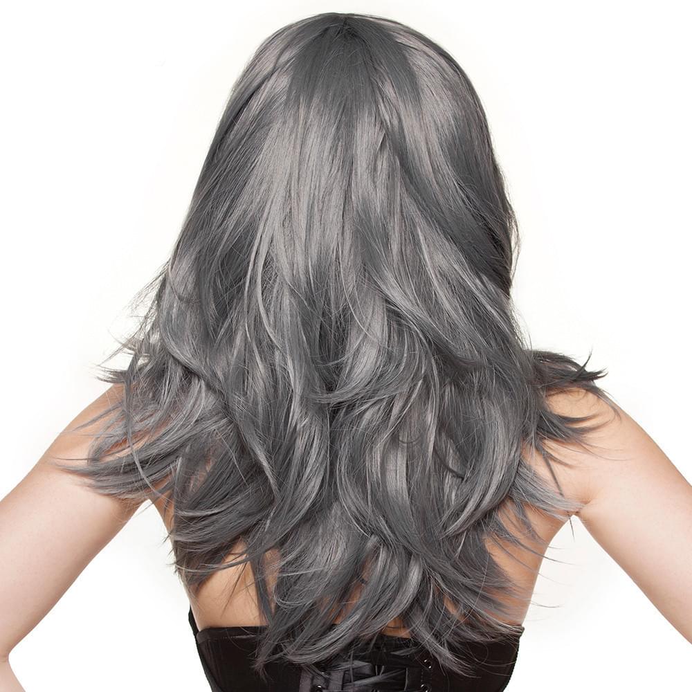 Rockstar Wigs Hologram 22" Dark Grey Pewter Cosplay Wig