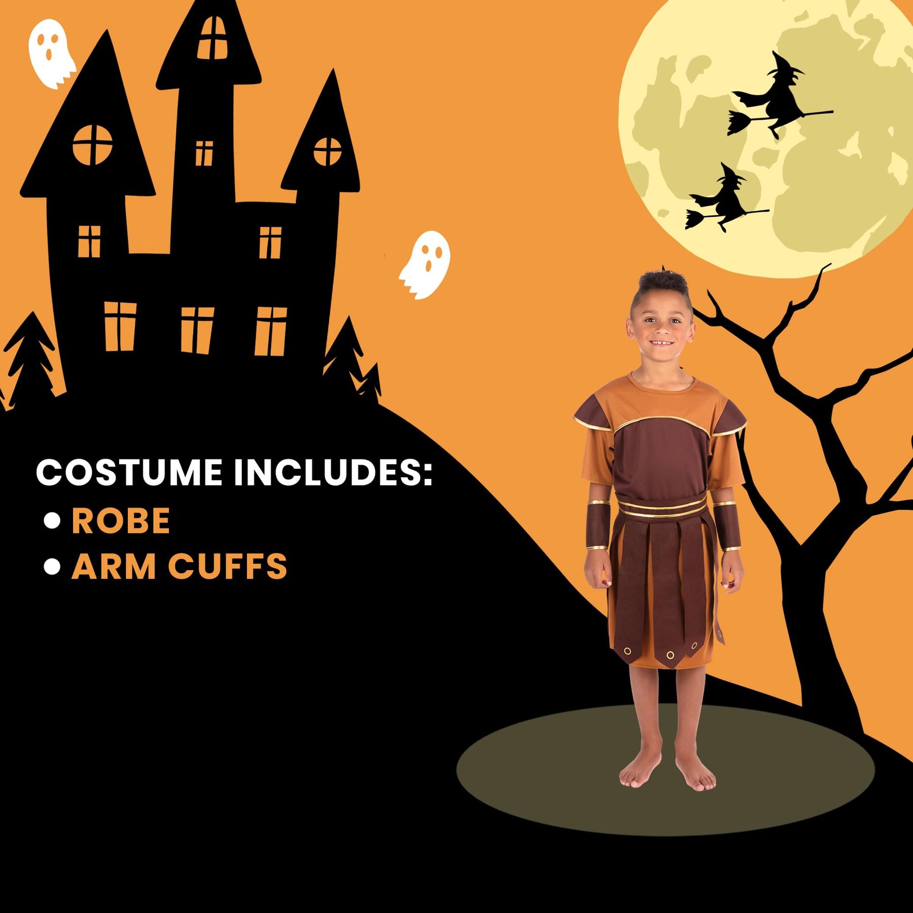 Roman Soldier Tunic Child Costume Set
