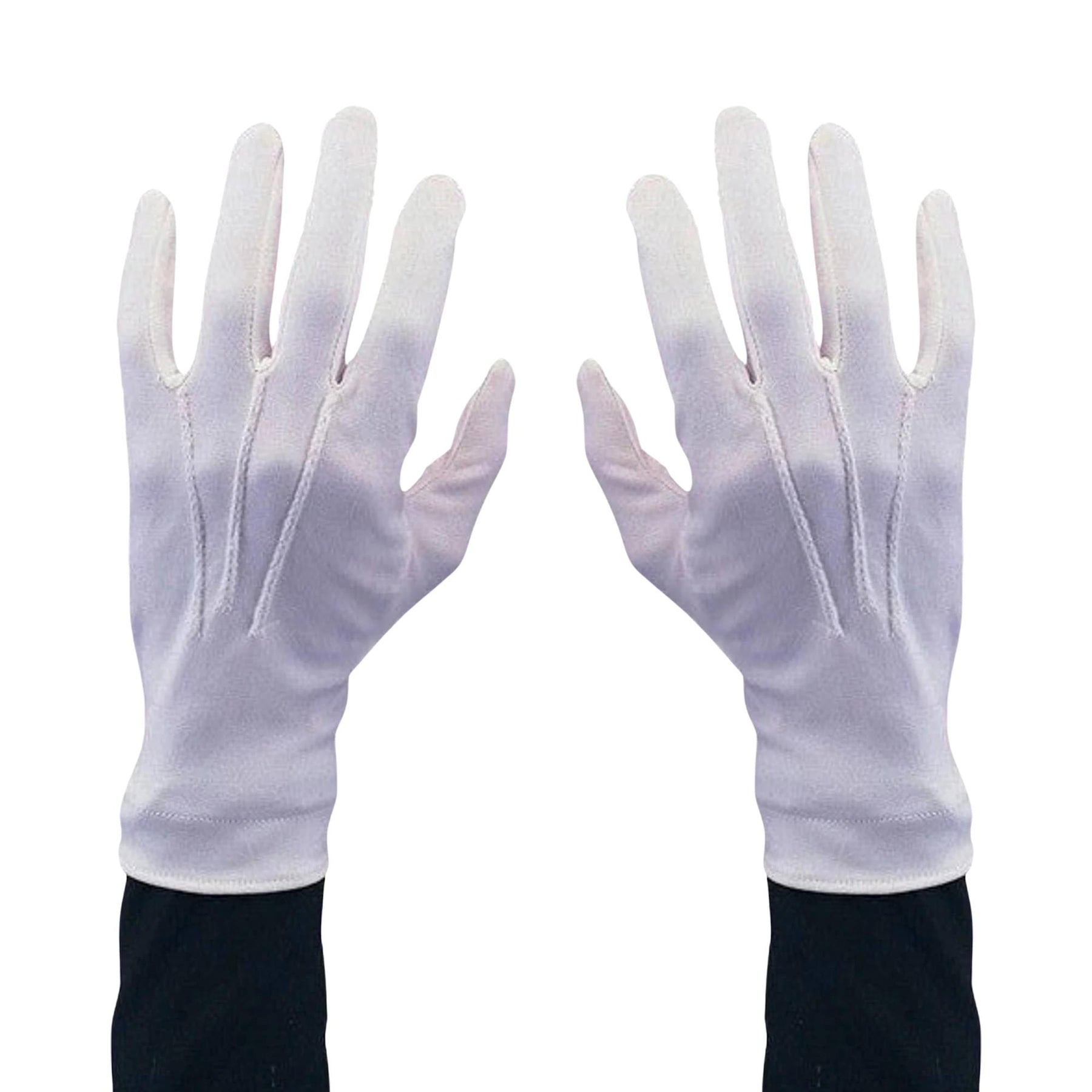 Stretch Nylon White Santa Gloves