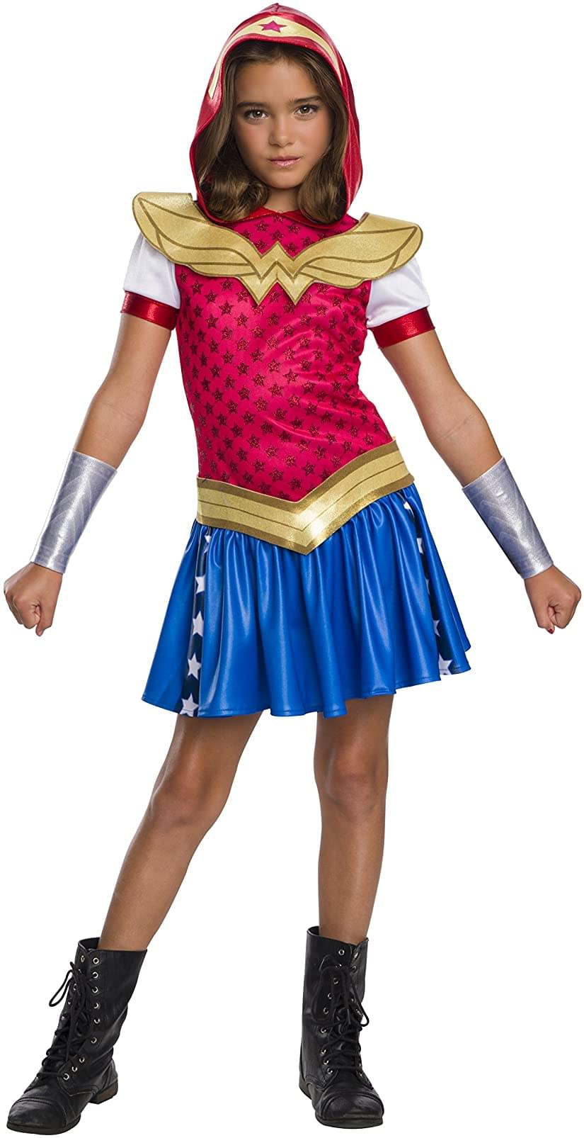 Dc Super Hero Wonder Woman Hoodie Girls Dress