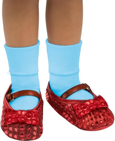 The Wizard Of Oz Dorothy Costume Sequin Shoe Covers Child