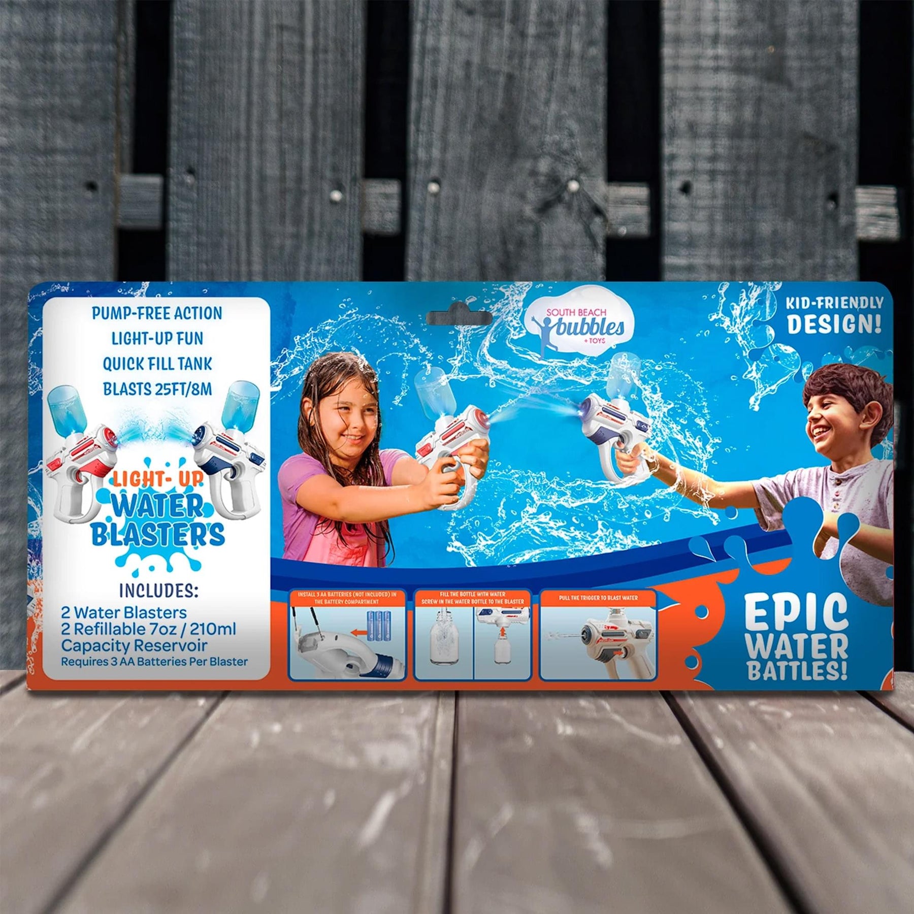 Light-Up Electric Water Gun 2 Pack