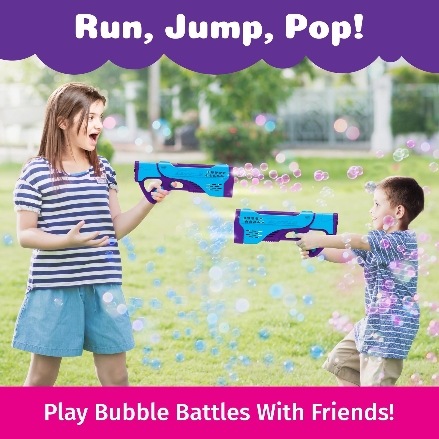 PoppinColorz Rechargeable Spectra Bubble Blaster