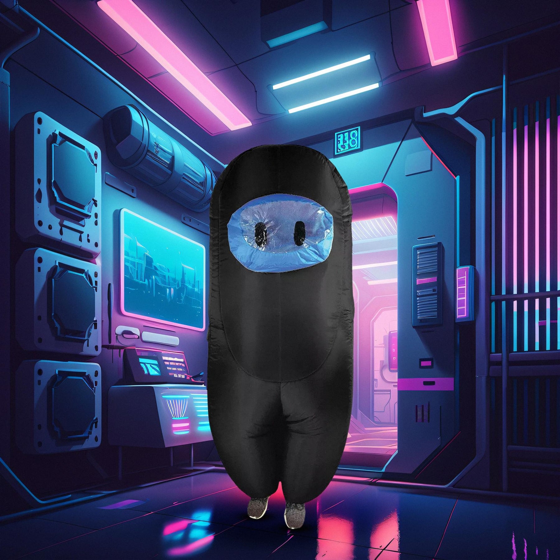 Black Imposter Inflatable Child Costume | Standard