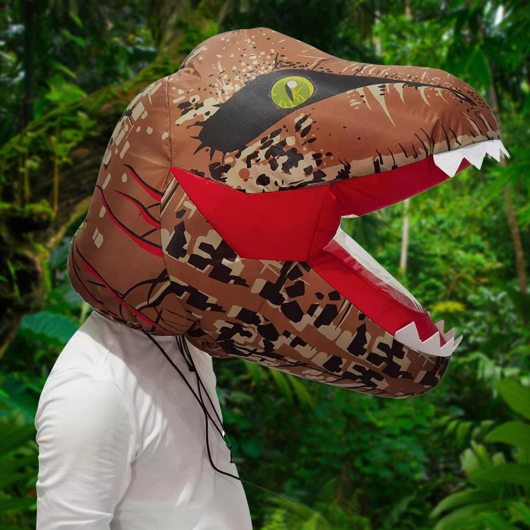 Inflatable Dinosaur Head Adult