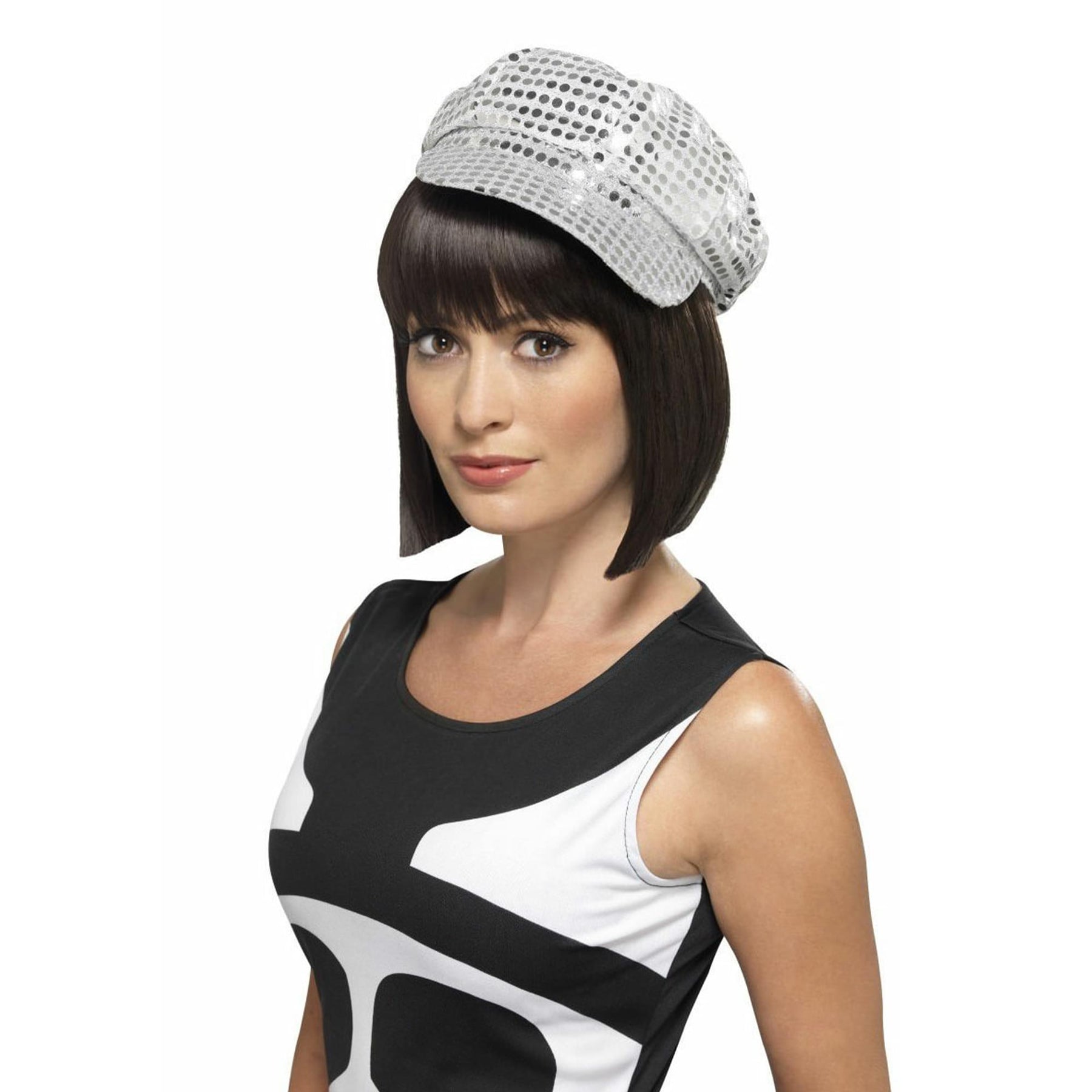 Silver Disco Hat Costume Accessory