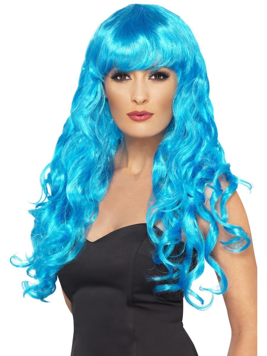 Siren Adult Costume Long Blue Wig