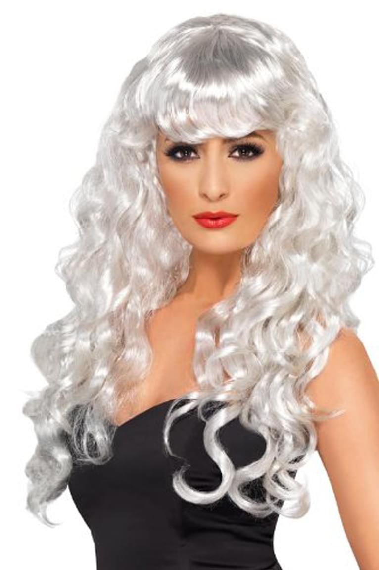 Siren Adult Costume Long White Wig