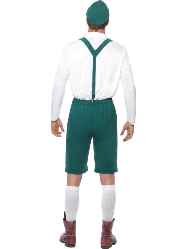 Oktoberfest Lederhosen Costume Adult: Green