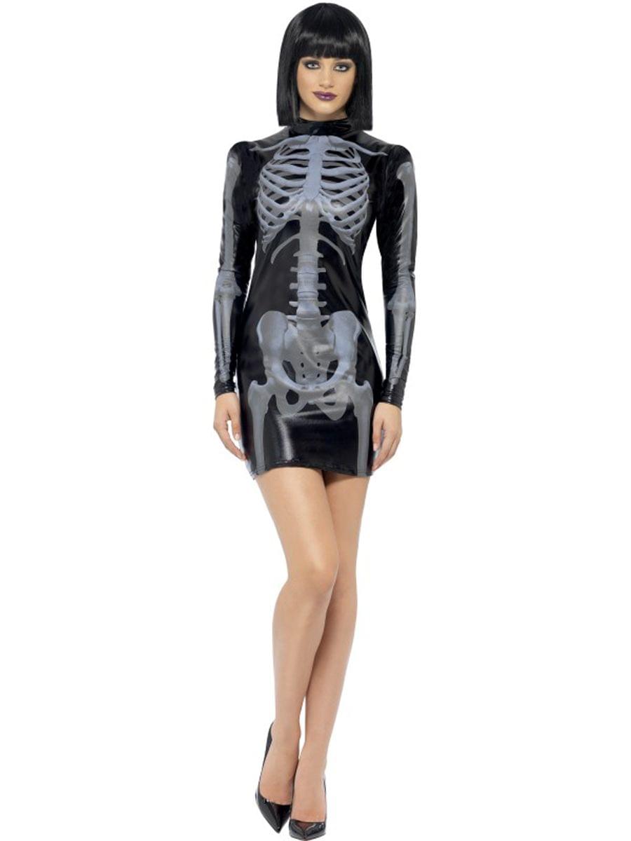Fever Miss Whiplash Skeleton Adult Costume